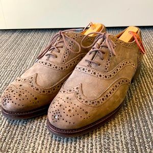 Full Brogue Wingtip Oxford Country Dress Shoe